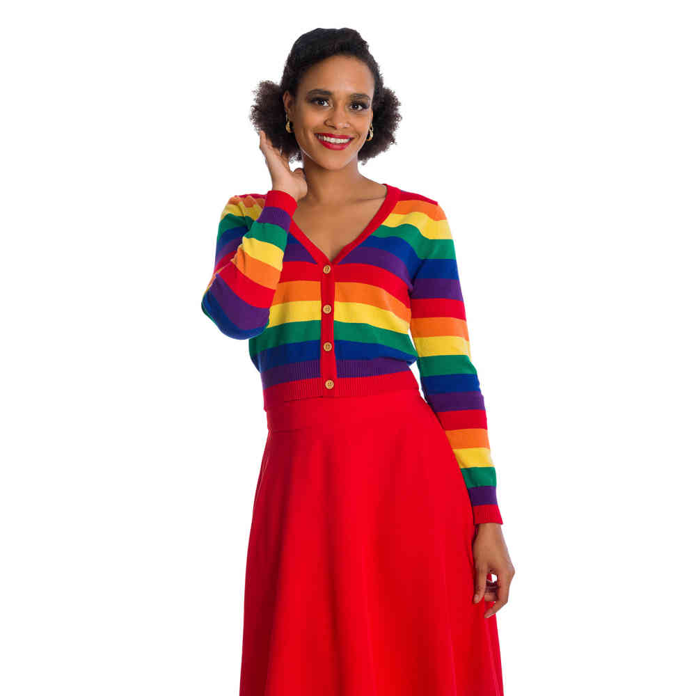 Banned - LOVE WINS Strickjacke - Regenbogen
